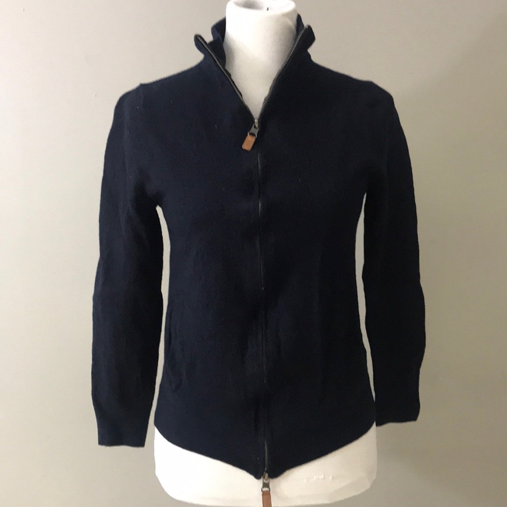 Buttoned Down Men's Wool Full-Zip Sweater E9